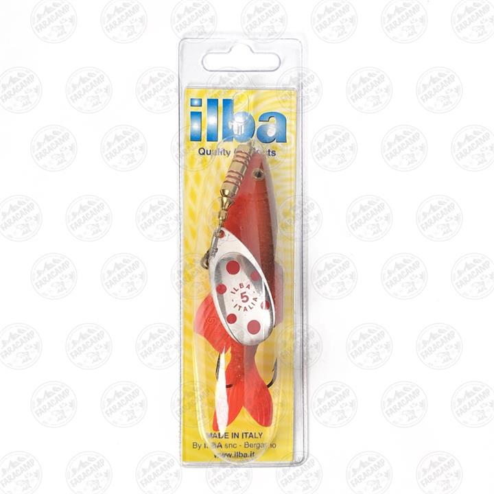 لانسه ماهیگیری سایز ۵ ایلبا Tondo Minnow Silver-red 320115 ilba وزن ۲۷ گرم